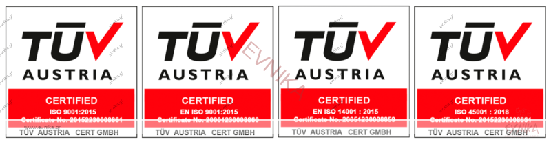 Πιστοποιήσεις από την TÜV AUSTRIA, για την εταιρεία Αφοί Παλαιολόγου ΑΒΕΕ.